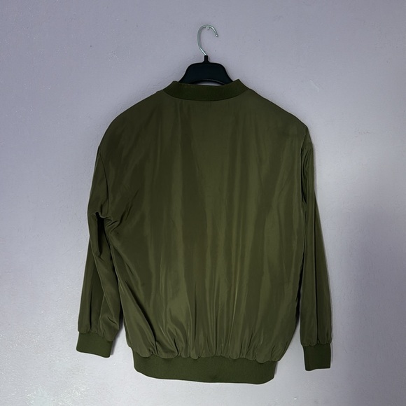 Olive Green Bomber Jacket - Picture 2 of 2